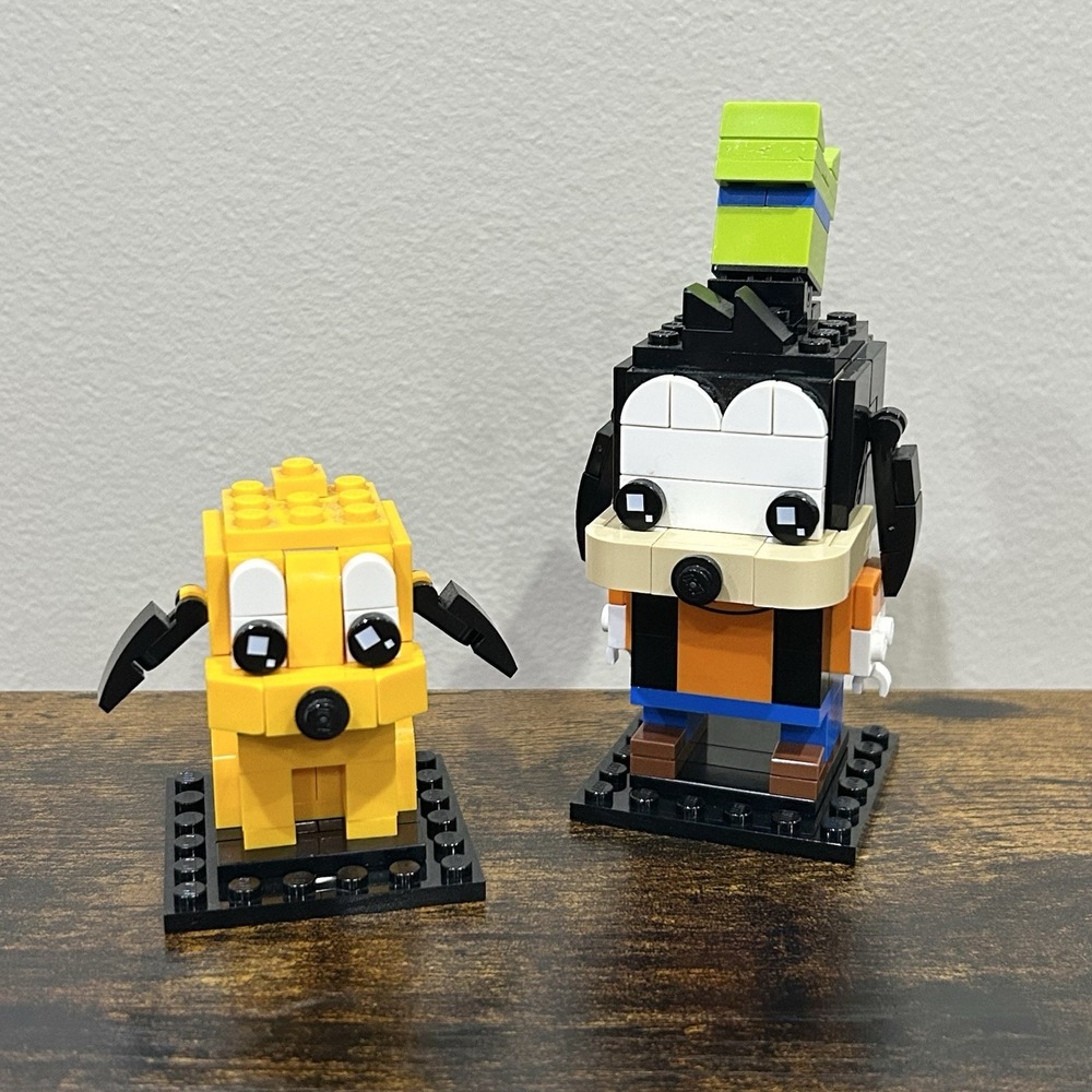 LEGO Brick Headz Disney GOOFY & PLUTO (40378) Complete